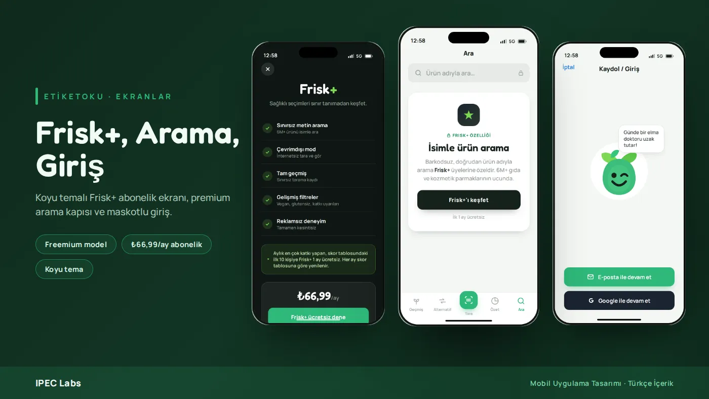 EtiketOku (Frisk): Product Health Scanner screenshot 3