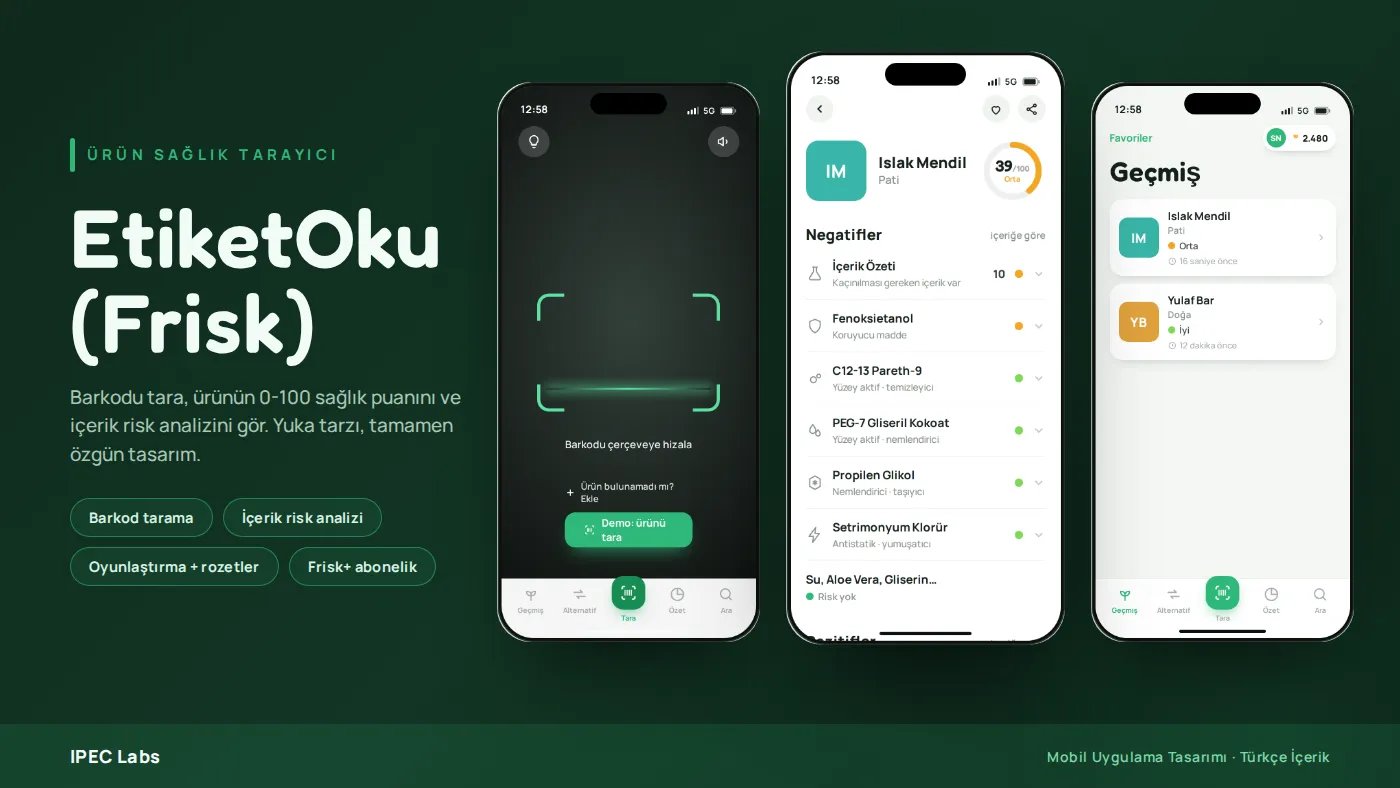 EtiketOku (Frisk): Product Health Scanner